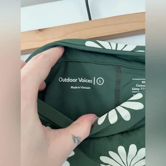 Outdoor Voices Green Floral Skirt - Picture 6 of 9